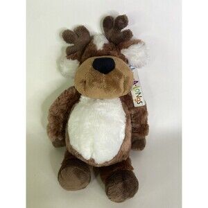 Ganz Hug-a-longs Brown White Reindeer Plush Stuffed Animal Toy HX11425 NEW